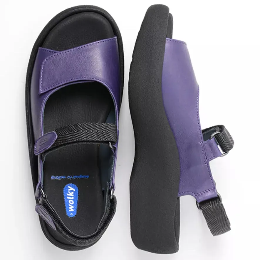 WOLKY JEWEL PURPLE VEGI LEATHER SANDAL
