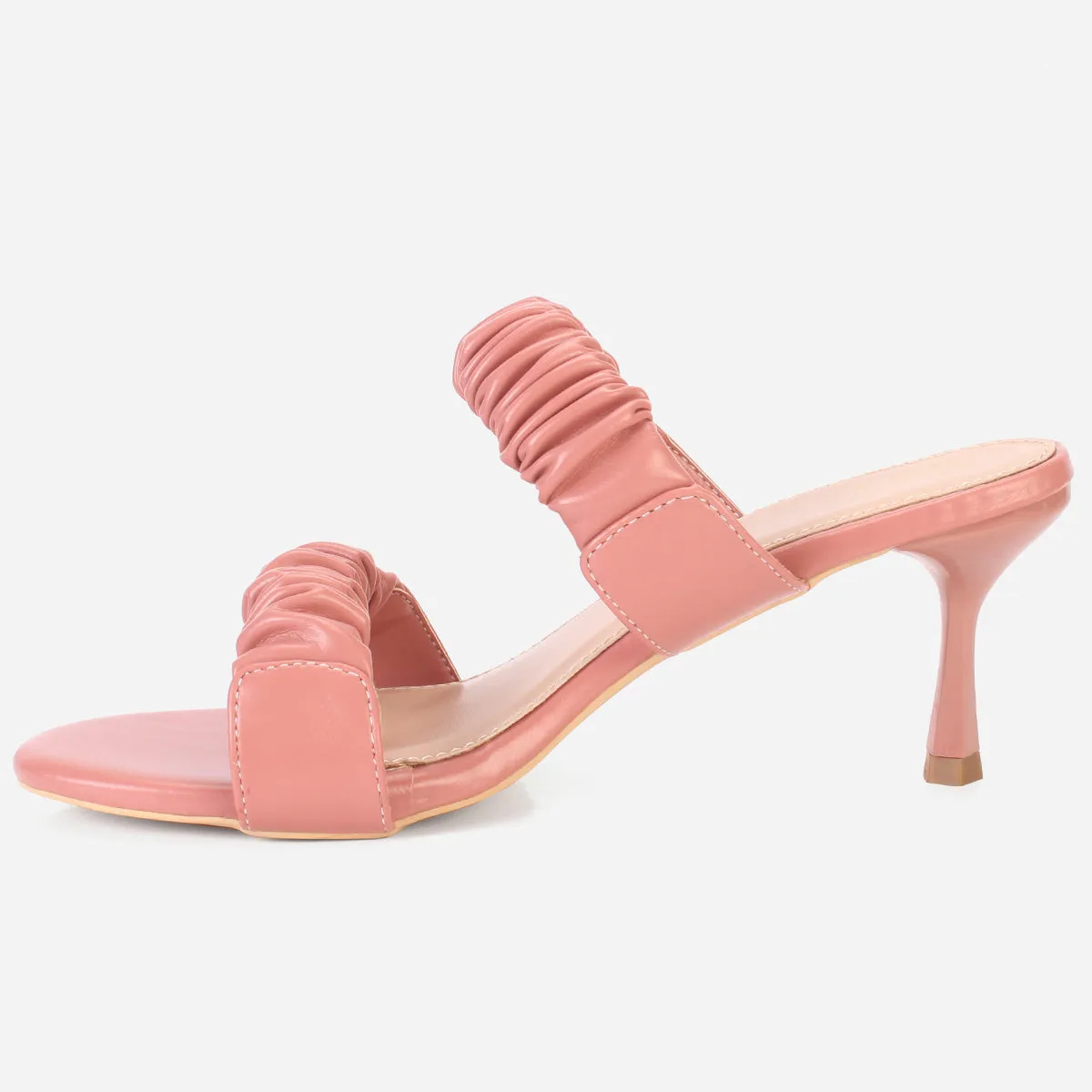 Womens "CLAUDIA" Stiletto Heeled Slip on Sandals
